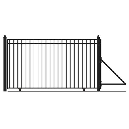 Aleko ALEKO® DG16MADSSL Madrid Style Single Sliding Steel Driveway Gate 16' DG16MADSSL